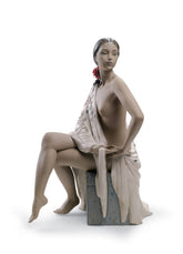 Nude With Shawl Woman Figurine